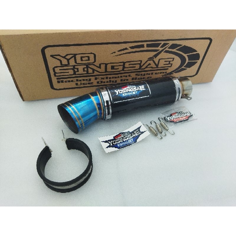 Silincer Knalpot Racing YOSINGSAE EXHAUST Muffler inlet 50mm