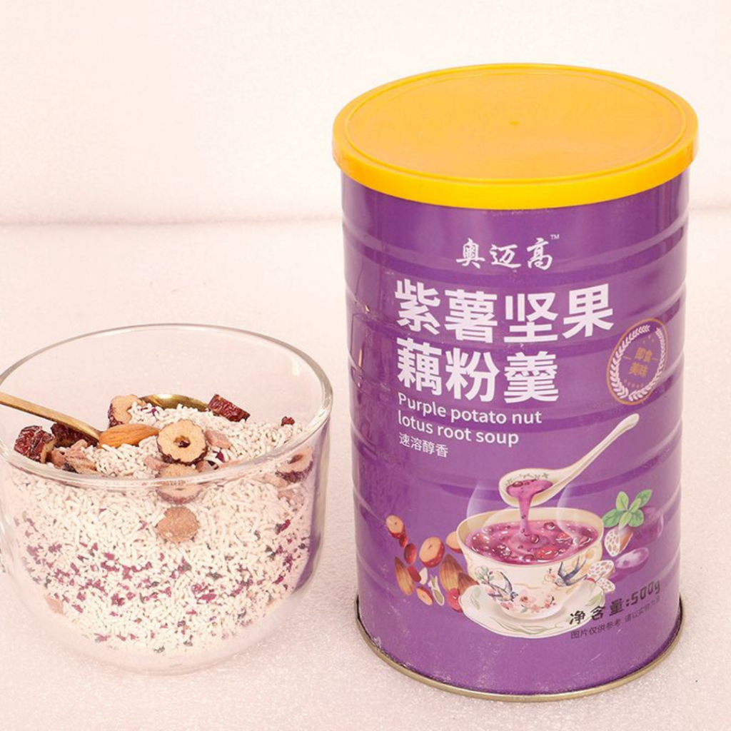 

LE Lotus Oufen Potatu Nuts/ Ubi Purple 500gram Original LOTUS POWDER Healty food
