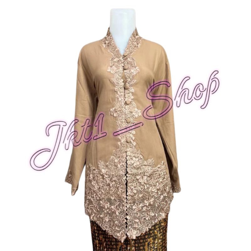 Atasan Kebaya Senada Polos/Kebaya Adat Betawi/Kebaya Encim Senada