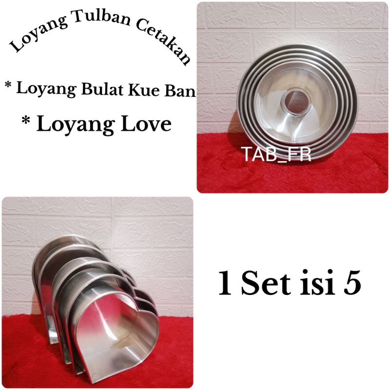 LOYANG TULBAN ROTI BAN  ISI 5 PCS 1 SET