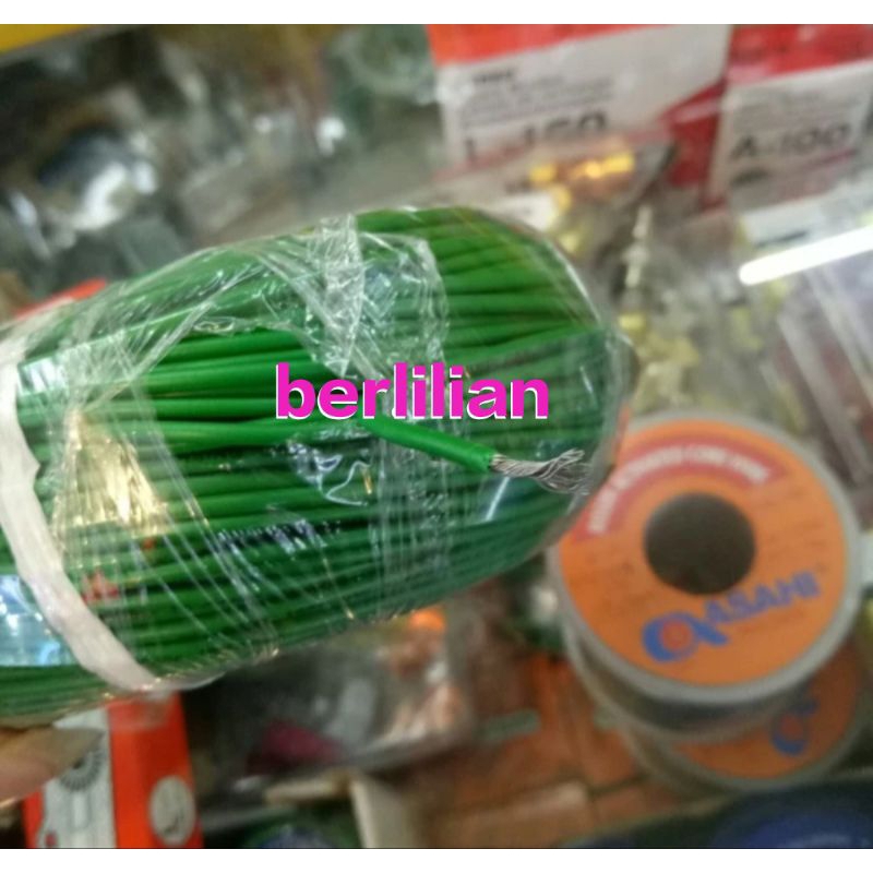 Kabel Awg18 Besar Panjang 100meter Serabut Tembaga Putih / Kabel Awg 18