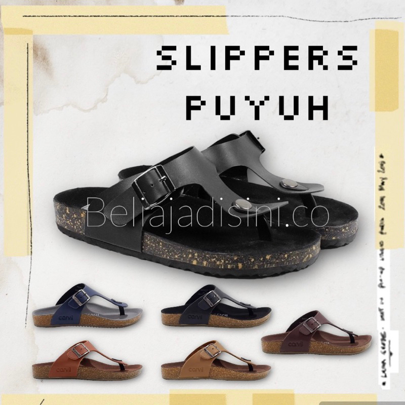 Sandal Kulit Pria/Sandal Casual Kekinian/Sandal Slippers Pria/Sandal Slippers/Sandal Japit