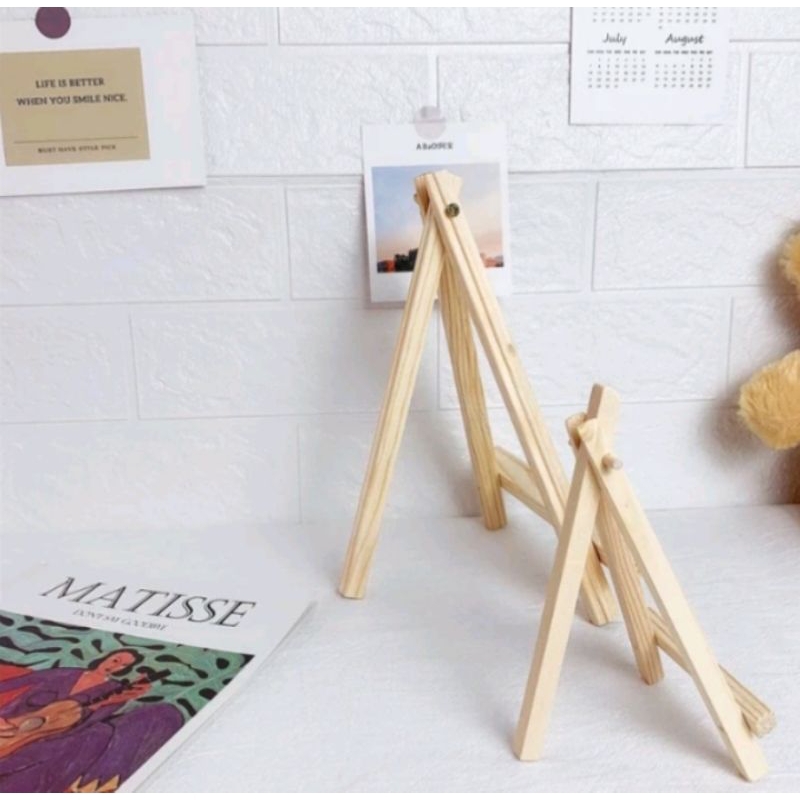 

Easel Mini Kayu Holder Foto Penyangga Sandaran Untuk HP, Lukisan, Dan Hiasan Lainnya