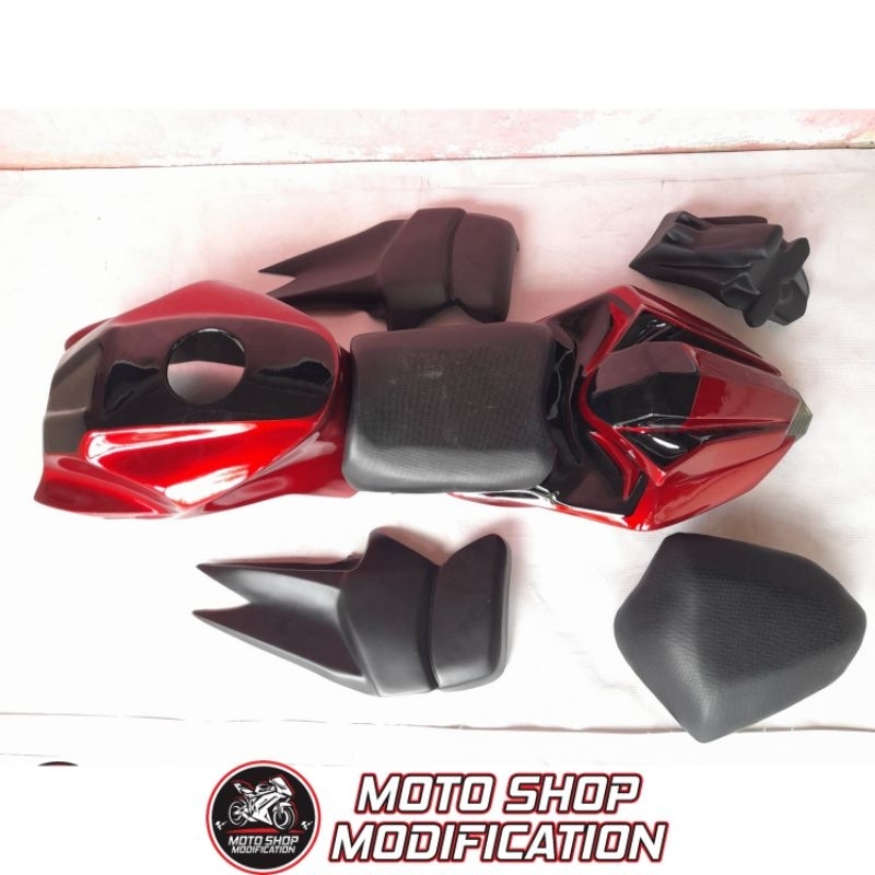 Cover Kondom Tangki Body Belakang Model Ninja250Fi PNP Yamaha Byson Karbu 2010-2014