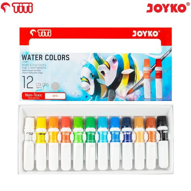 

Best Promo Water Color Cat Air Joyko TiTi WAC6ML12 Warna Colors