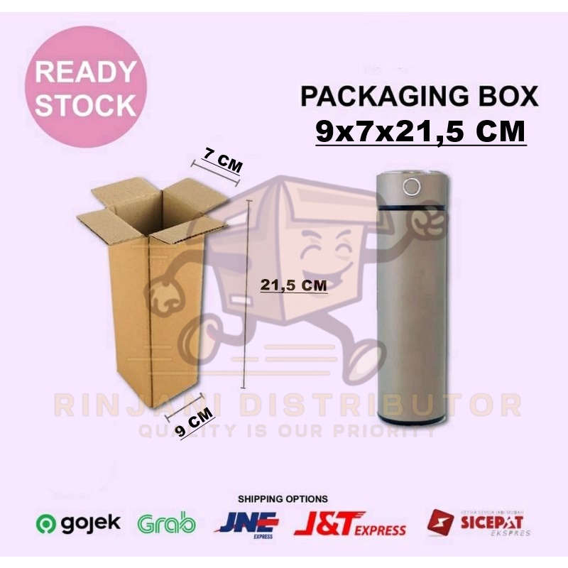 

termurah kardus polos uk 9x7x21,5 CM packaging botol