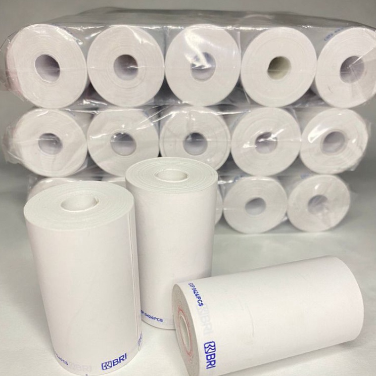 

Super Obral Kertas Struk Thermal logo BRI 57x3mm Paket 1 Pcs Full Kertas
