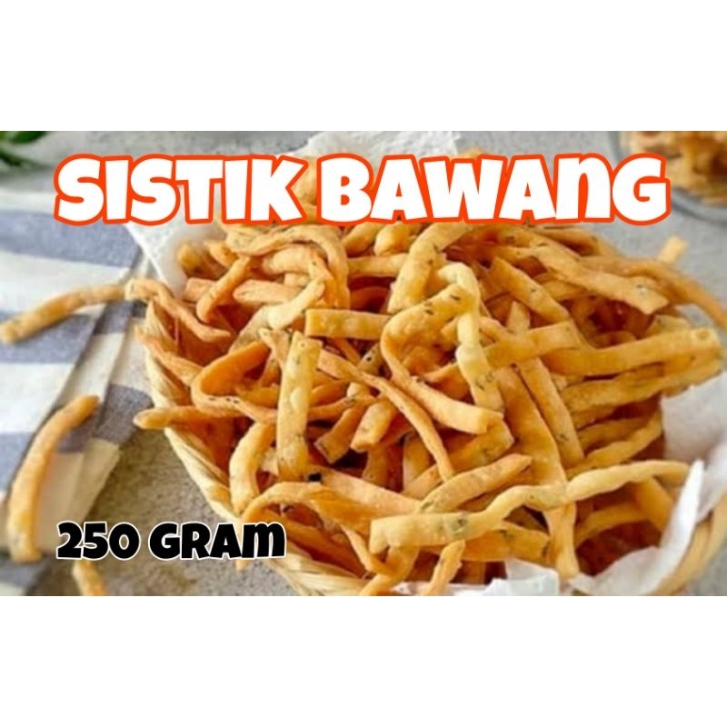 

SISTIK BAWANG ENAK 250 GRAM DENGAN VARIAN RASA PEDAS ORIGINAL DAN SEDANG