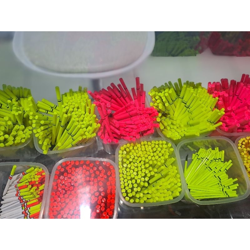 Pelampung Bulu Merak 10cm ( harga 1an ) body besar
