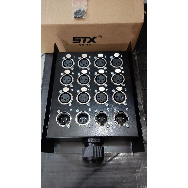 Box Snake isi 16 Channel STX BS-16 Terminal Snake Cable STX XLR Besi plus soket canon