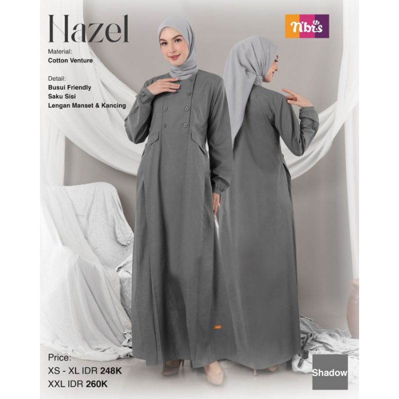 GAMIS NIBRAS, KODE HAZEL, GAMIS WANITA, GAMIS DEWASA, NIBRAS