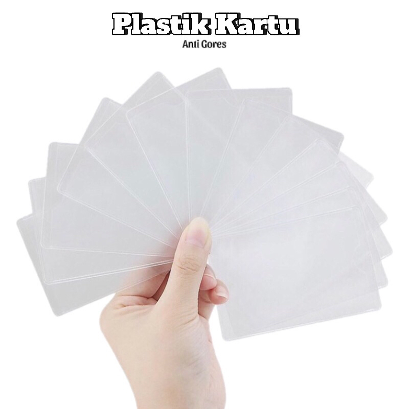 

Plastik Kartu ATM SIM KTP / Plastik Cover Pelindung Kartu / Anti Gores ATM Credit Card