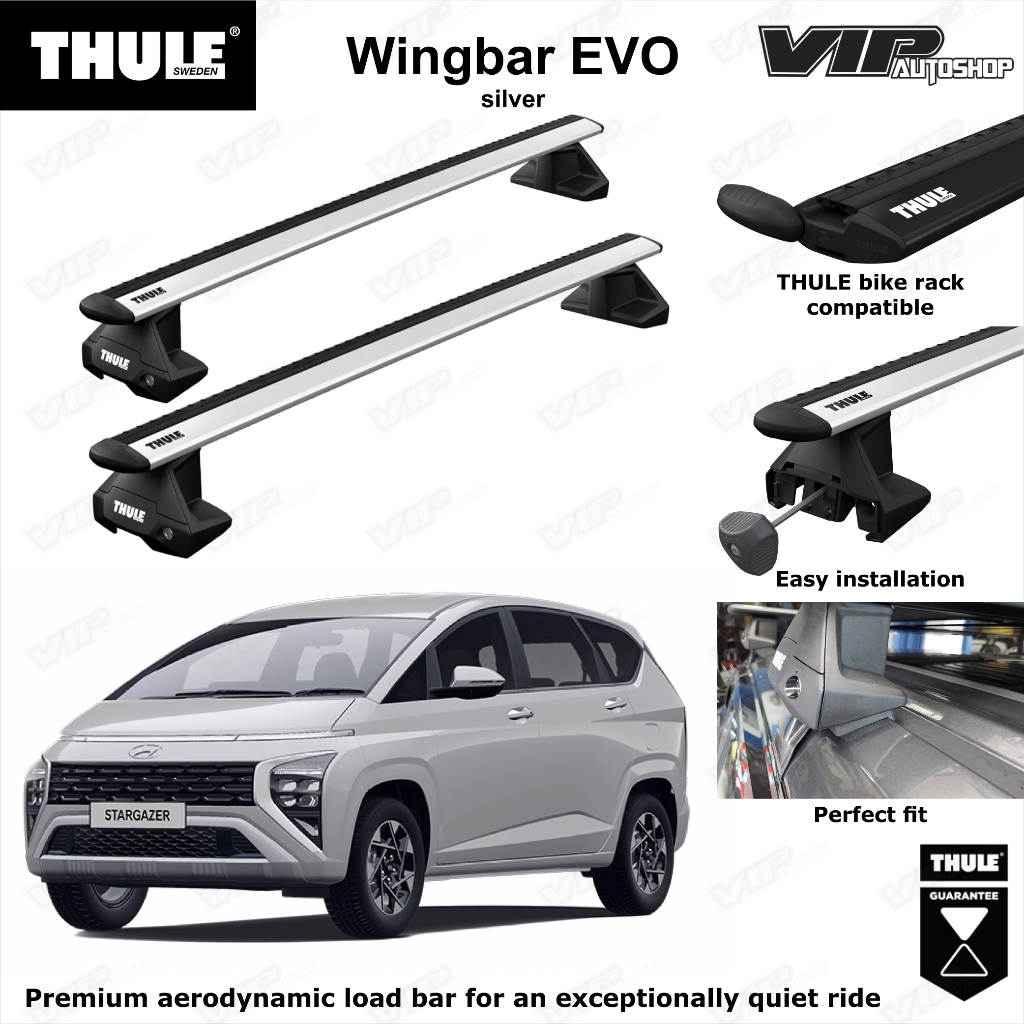 Hyundai Stargazer Cross Bar THULE Crossbar Wing Bar Roof Rack Original Sweden