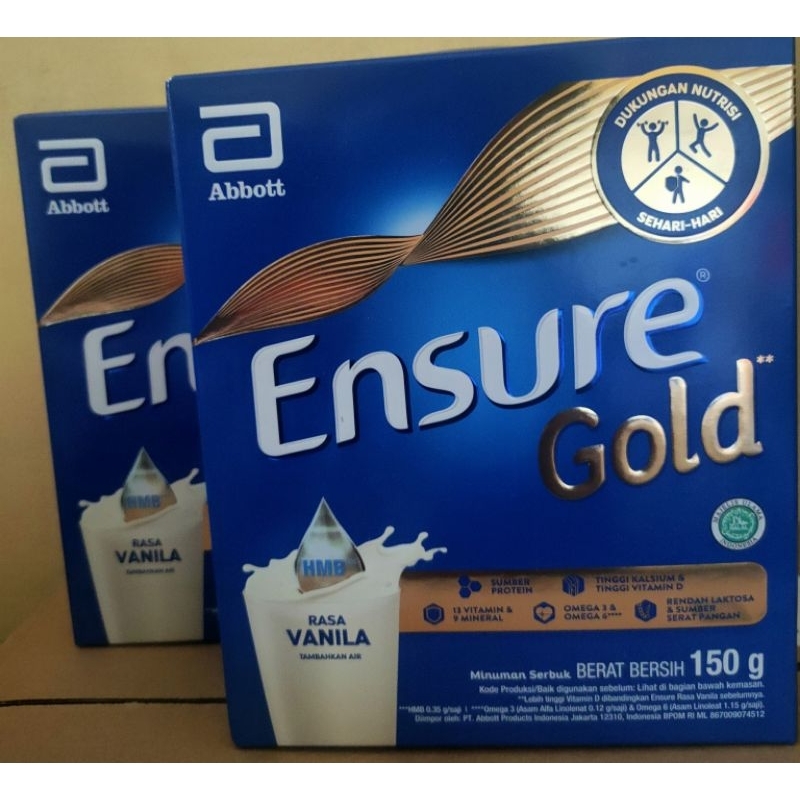 

Ensure Gold HMB Vanila 150 g - Nutrisi Dewasa Rendah Laktosa EXP AGUSTUS 2025