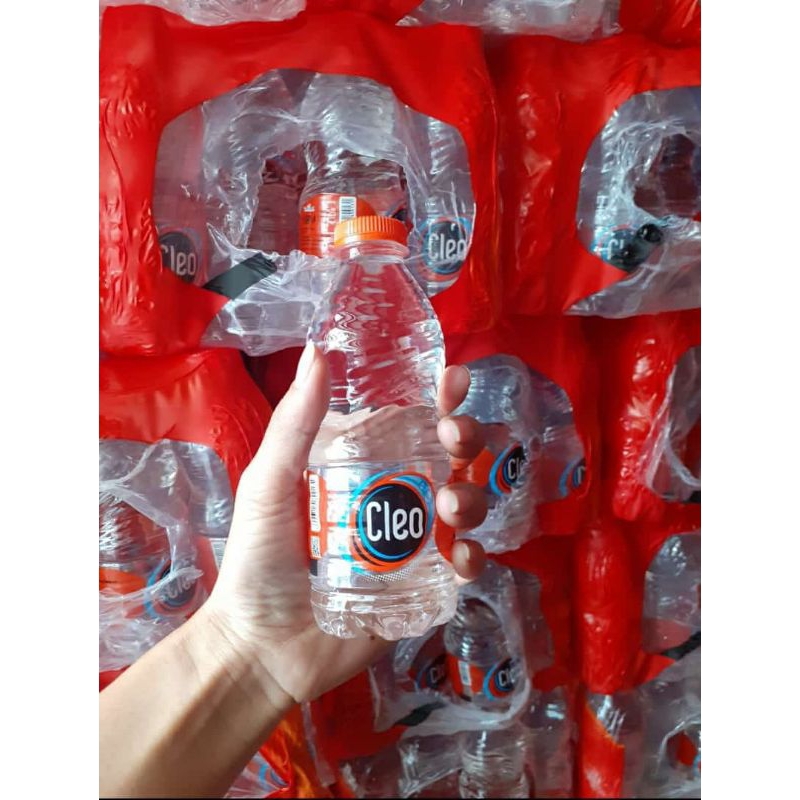 

cleo botol mini 220ml perkrat isi 24 botol