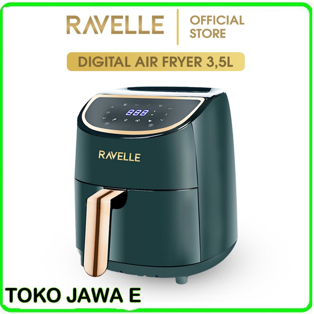 AIR FRYER RAVELLE RAF 350A Kapasitas 3.5L Airfryer Penggorengan Tanpa Minyak - Low Watt