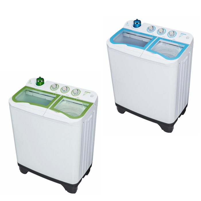 MESIN CUCI 2 TABUNG SANKEN TW 1133 GR TW 1133 BU KAPASITAS 9 KG GARANSI RESMI SANKEN