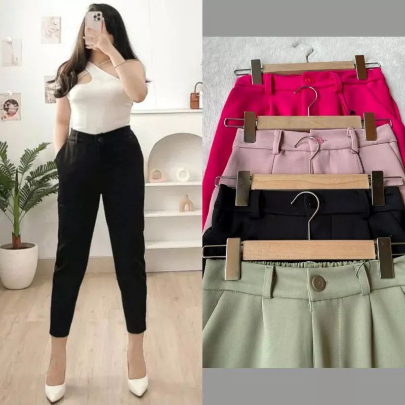 CELANA PENSIL SCUBA - SCUBA PANTS PREMIUM - CELANA BASIC SCUBA PANTS - CELANA KERJA WANITA