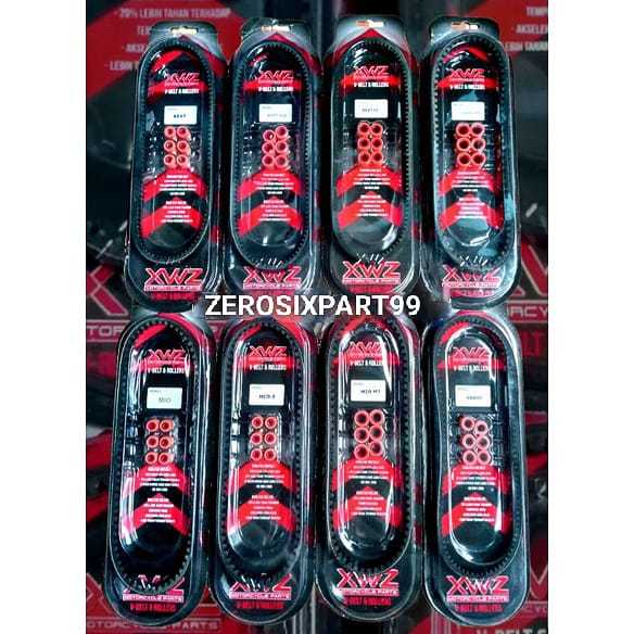 VANBELT VBELT V-BELT V BELT SET + ROLLER MATIC METIK - VARIO BEAT SCOOPY SPACY MIO J SPORTY M3 FINO 