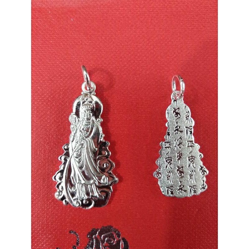 pendant/Liontin Dewi Kwan Im silver 990
