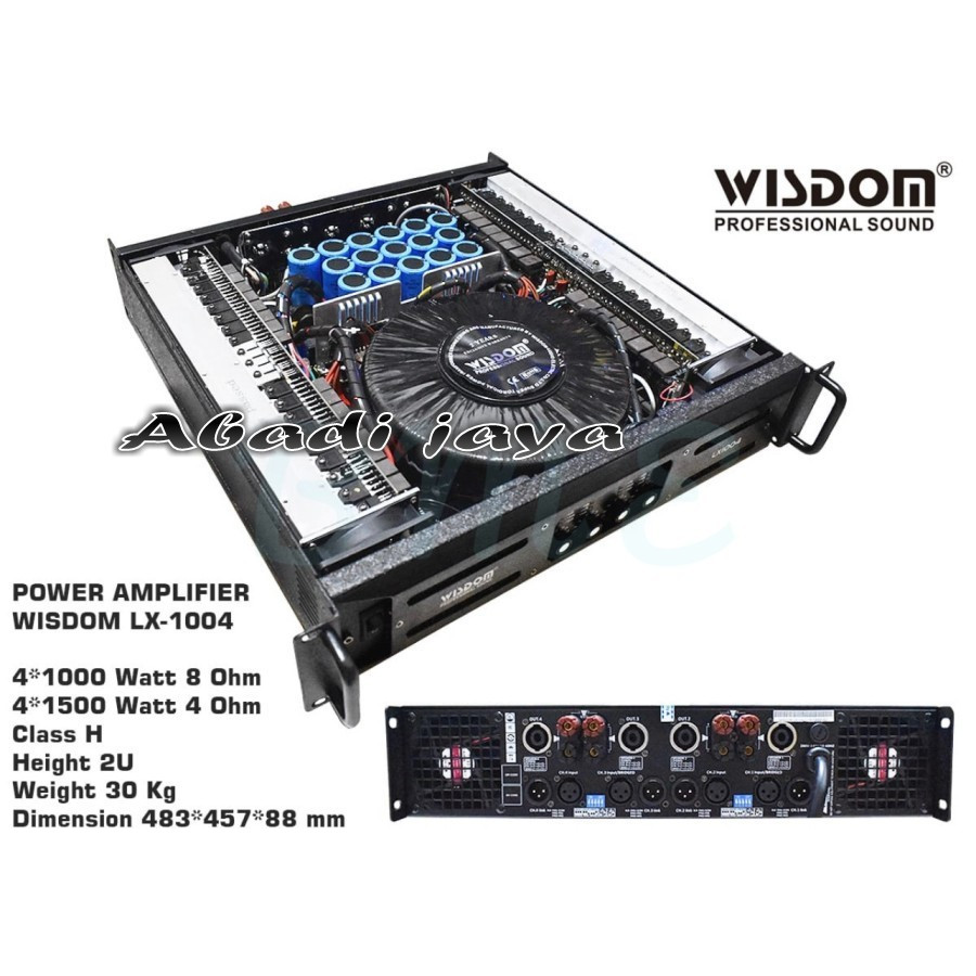 POWER AMPLIFIER WISDOM 4 CANEL LX1004 / LX 1004 PROFESIONAL ORIGINAL