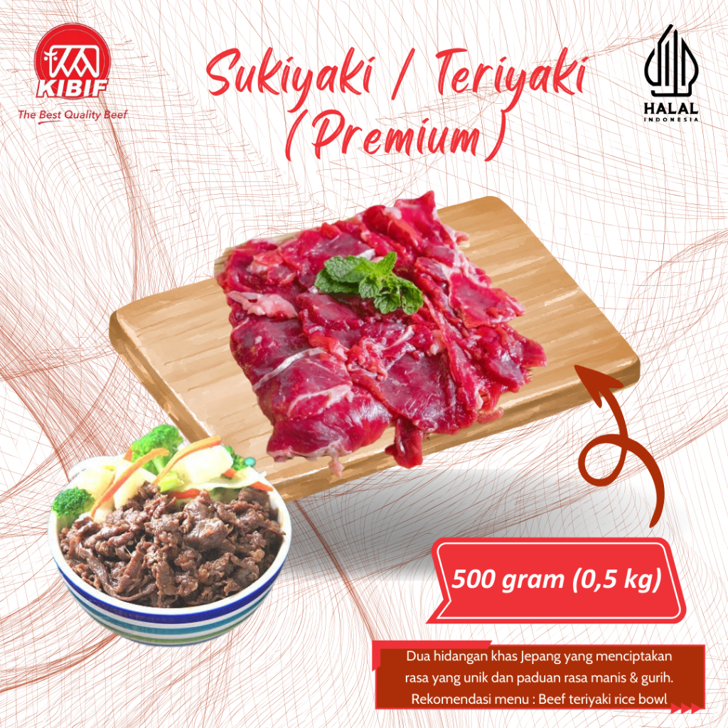 

Beef Slice Sukiyaki / Teriyaki 500gr