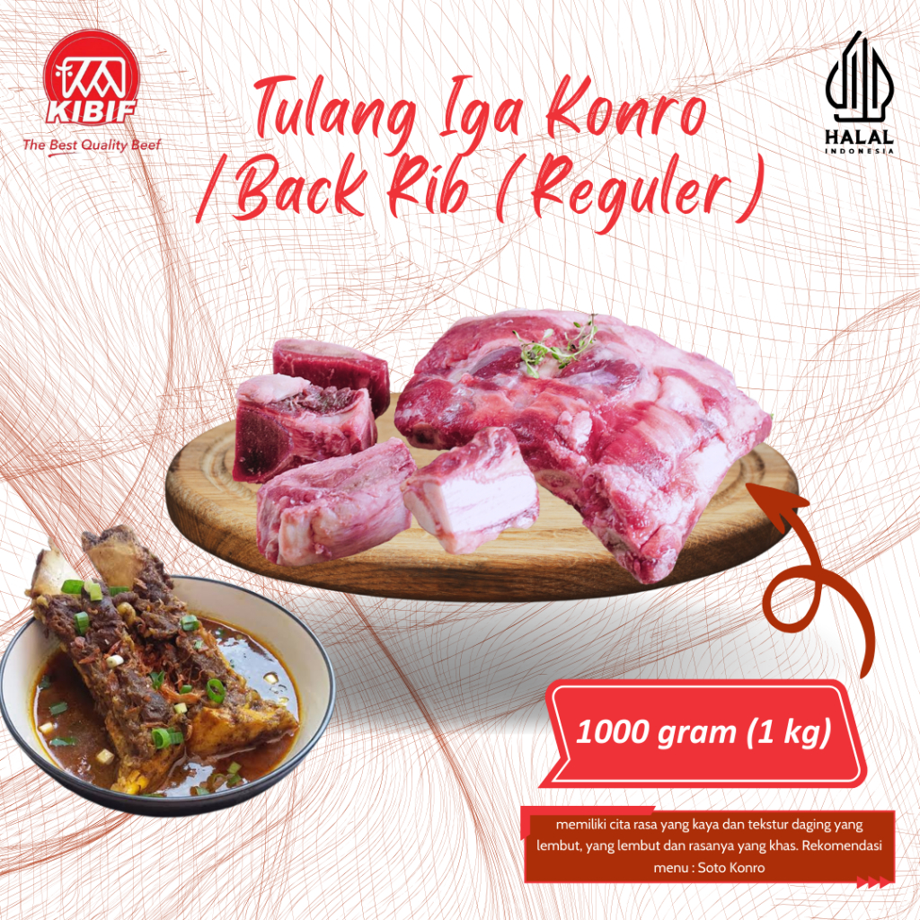 

Tulang Iga Konro / Back Rib 1kg