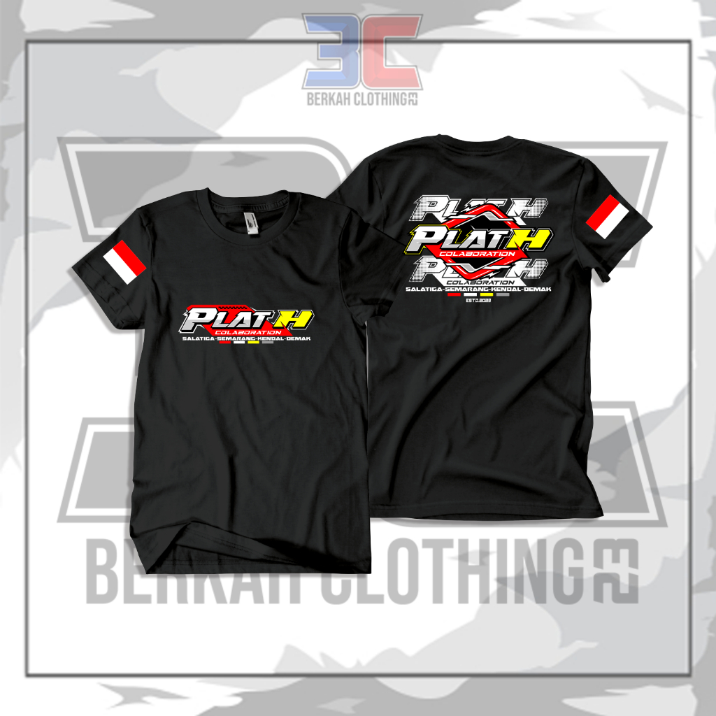 Kaos T-Shirt Plat H Colaboration Salatiga-Semarang-Kendal-Demak