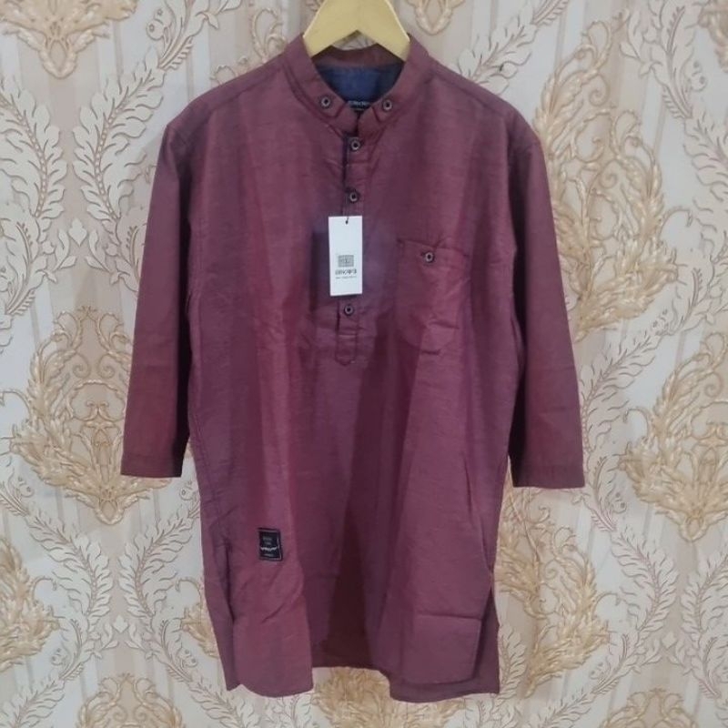 KOKO QURTA PAKISTAN ERKAPE XL MAROON TERBARU 2024/ BAJU KOKO ERKAPE PRINTING