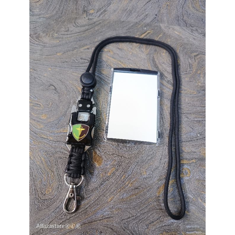 

Tactical lanyard id card holder logo biddokkes pusdokes dokes polri