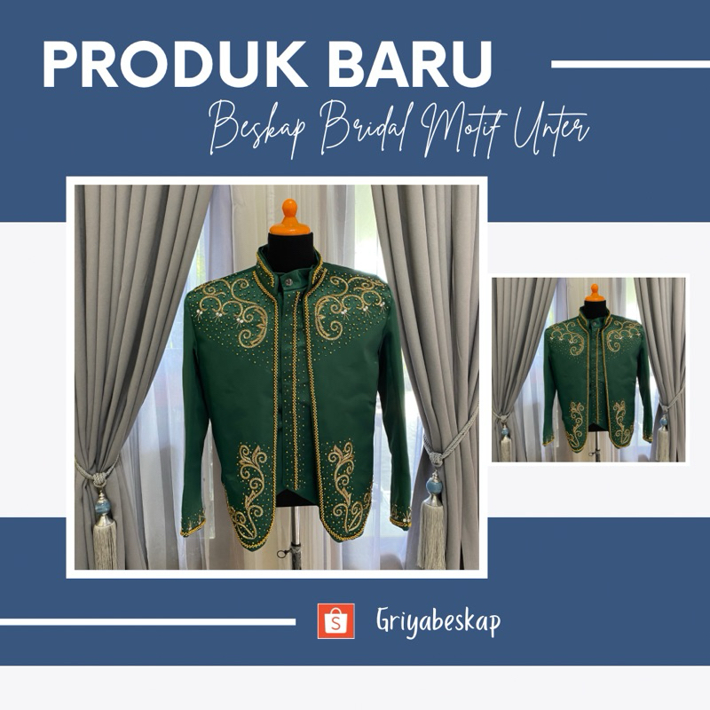 Beskap Pengantin Pria/ Basofi Pria/ Baju Pengantin Dewasa
