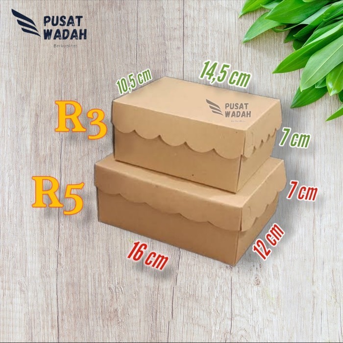 

R3,R5 kardus kraft box jajan coklat ukuran R3 DAN R5 smp SUPER TEBAL