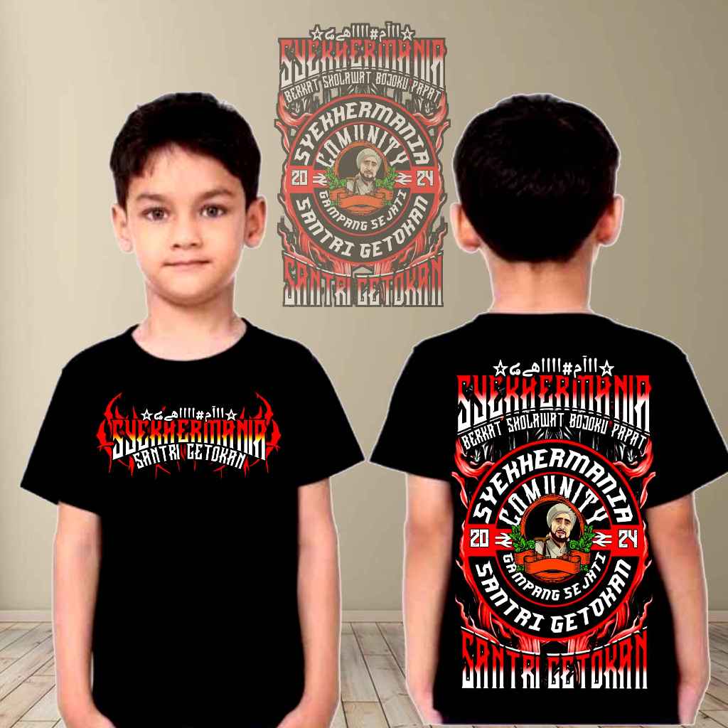 SANTRI GETOKAN, kaos dakwah murah, kaos anak syekermania