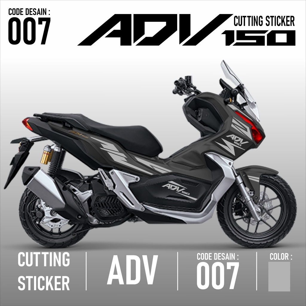 striping cutting lis bodi adv 150 set sudah kanan kiri stiker motor anti air