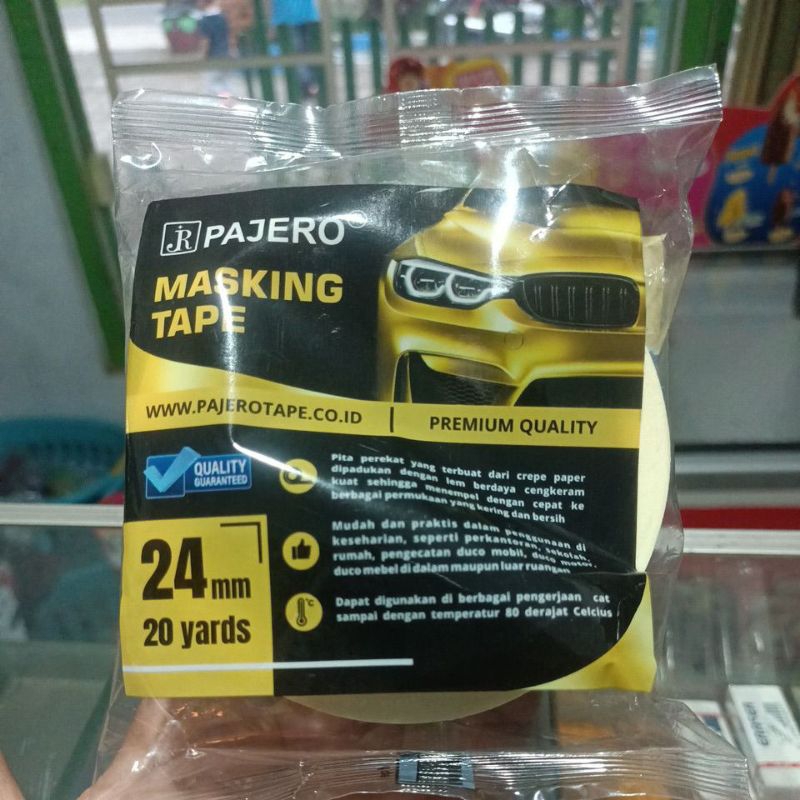 

Isolasi kertas pajero ( masking tape ) lebar 24 mm