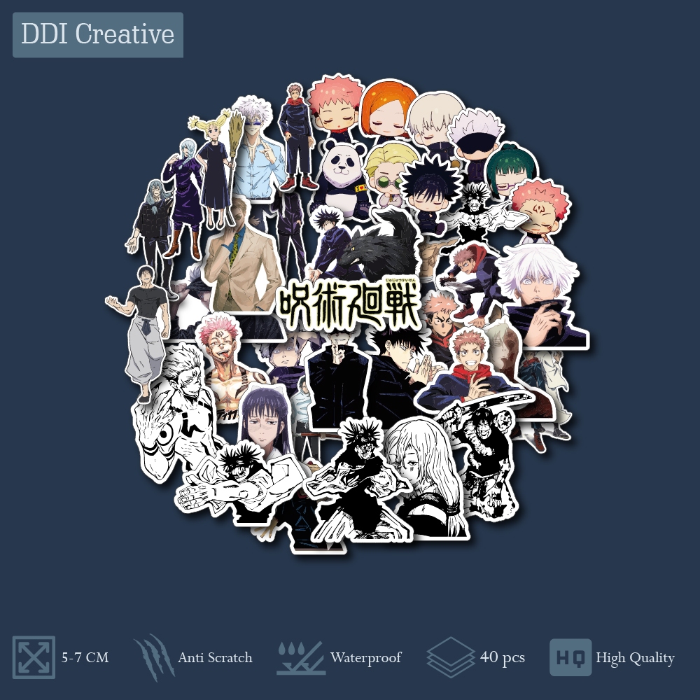 

STIKER JUJUTSU KAISEN | STICKER ANIME LAPTOP HELM TUMBLR KOPER