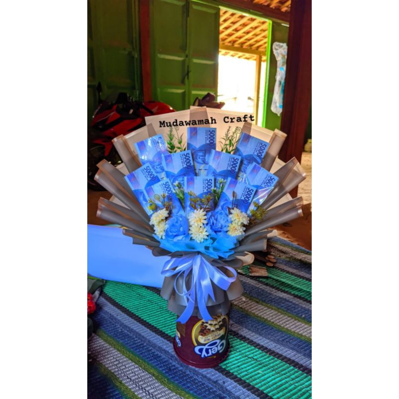 Buket Uang hias Bunga