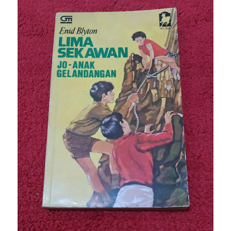 Novel Enid Blyton Lima Sekawan "Jo Anak Gelandangan" cover lama ORI