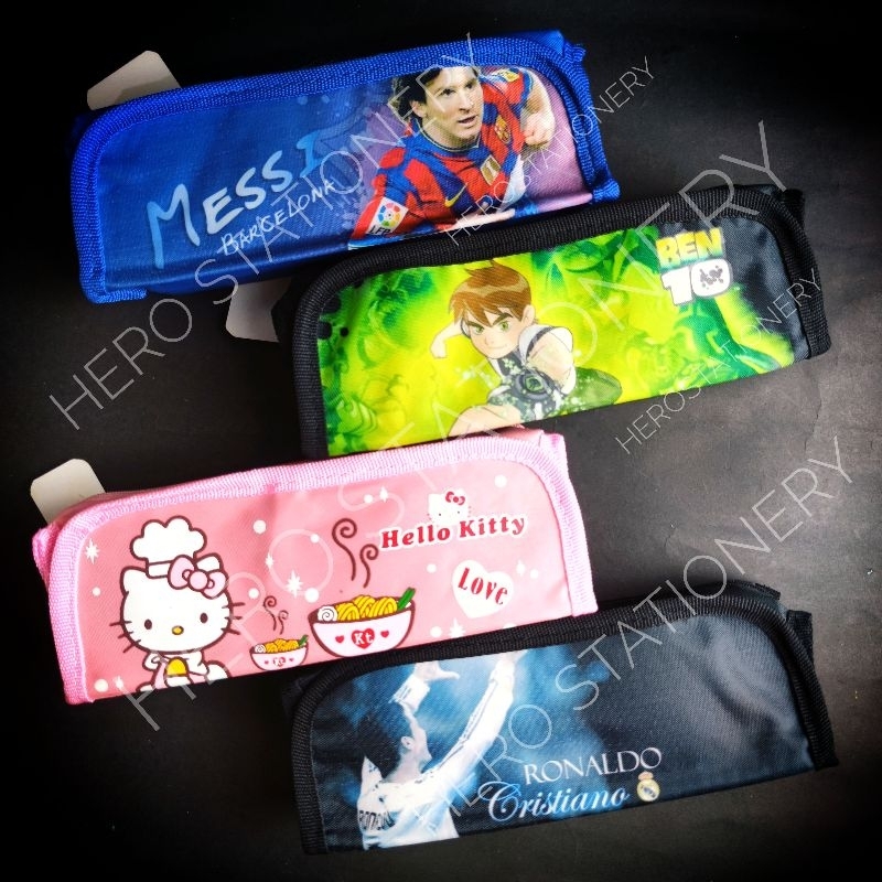 

Kotak pensil motif messi ronaldo hellokitty ben10
