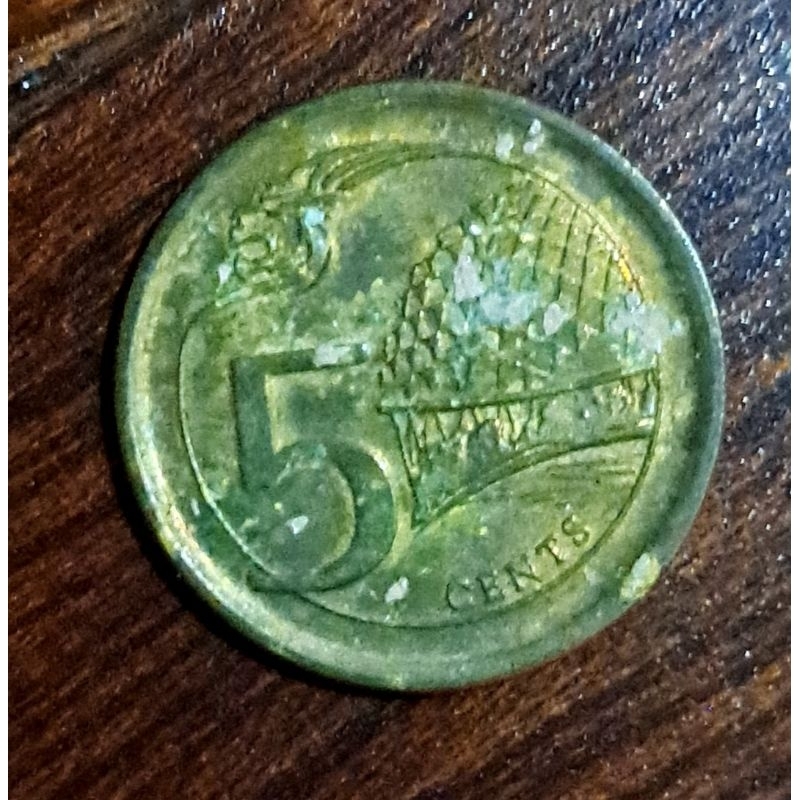 Paket 3 Koin 5 Cent Singapura Tahun 2013