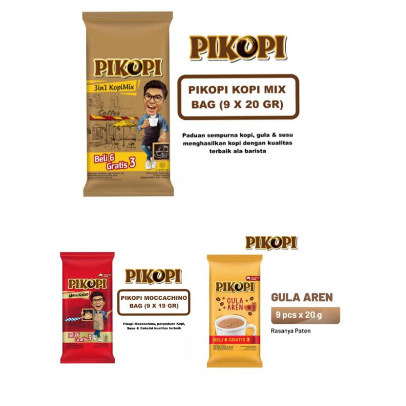 

PIKOPI 3in1 Kopi Mix (9 sachet @ 20g)