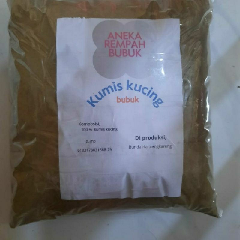 

bubuk daun kumis kucing 250 gram