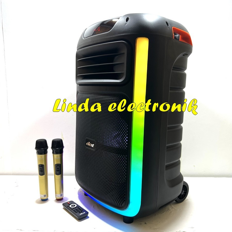 Speaker Portable Wireless dat dt 1501 / dt1501 Turbo Original 15 inch