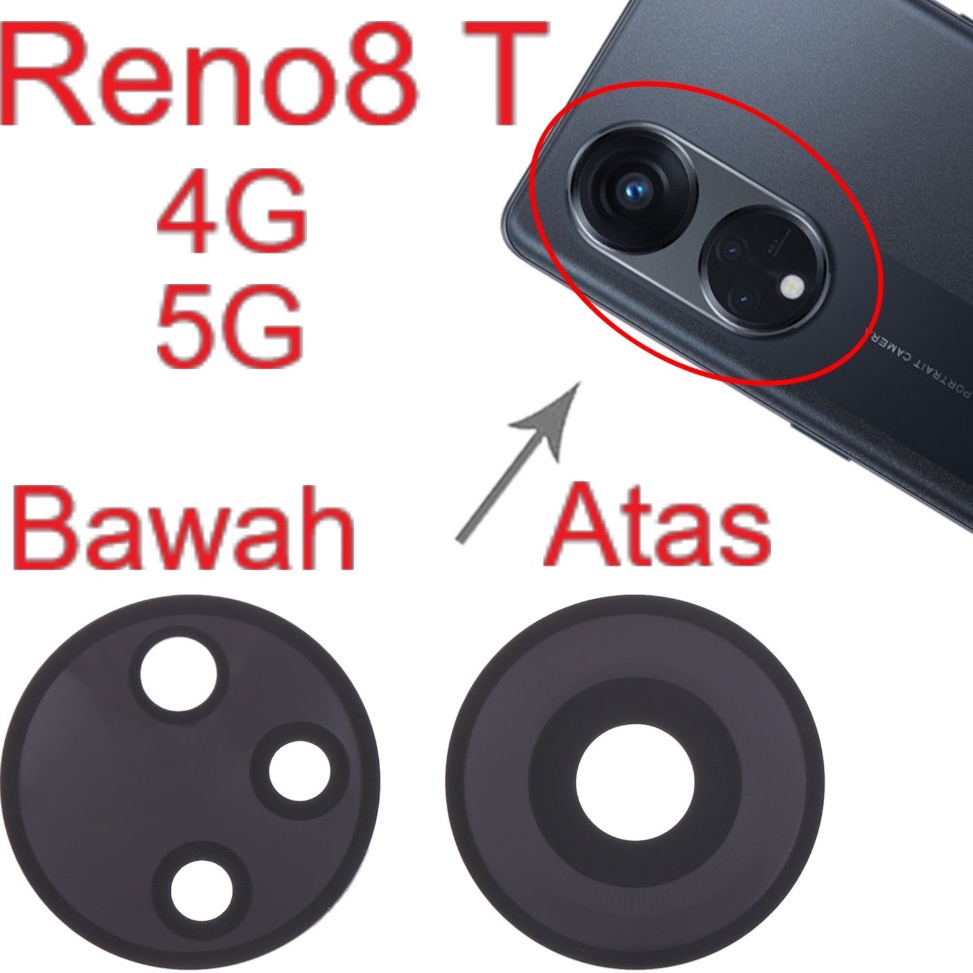 gB Lensa Kaca Kamera OPPO Reno8 T 4G 5G Reno 8T 4G 5G