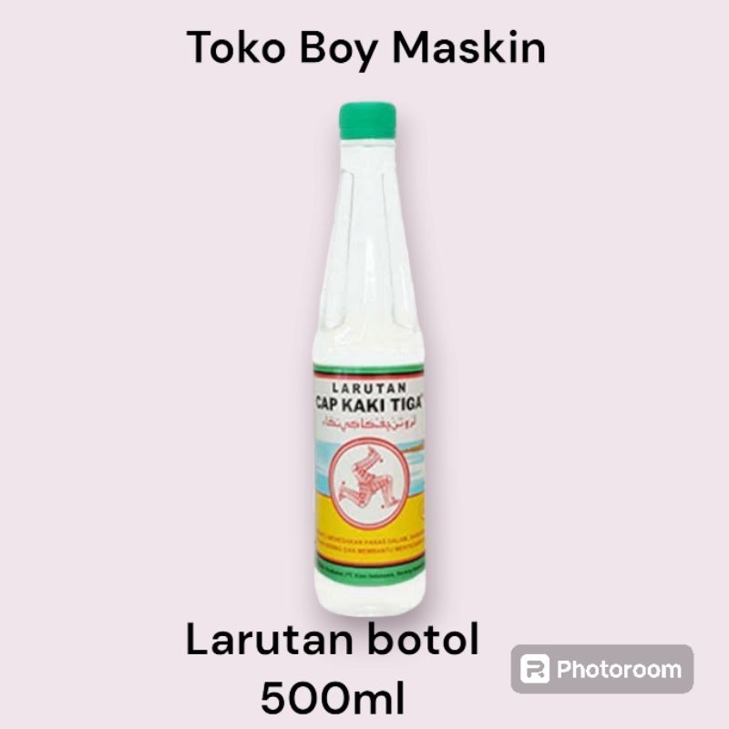 

Larutan Botol 500ML Cap Kaki Tiga