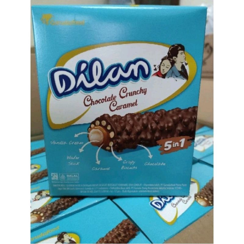 

Dilan Choco Crunchy| Snack Dilan 2000| Dilan Choco Crunchy box| Dilan Choco Crunchy 2000| Dilan box isi 12pcs| Dilan By garuda Food| snack dilan by garuda | Snack Garuda food| Dilan box