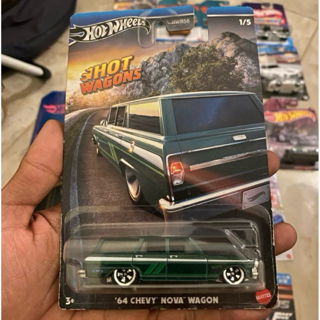 Hotwheels 64 Chevy Nova Wagon seri hot Wagon