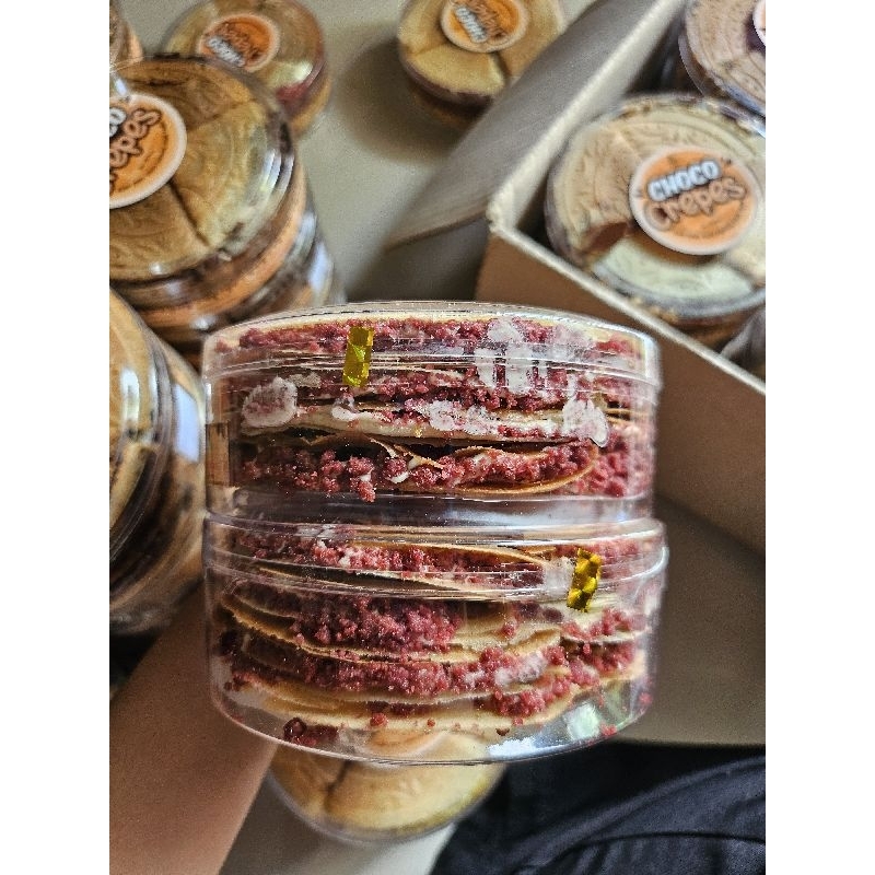 

CHOCO CREPES VIRAL Rasa Tiramisu Redvelvet