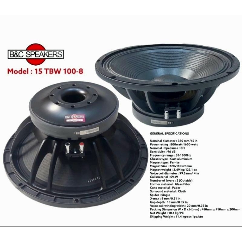 Speaker B&C 15Tbw100 Speaker B&C 15 tbw100