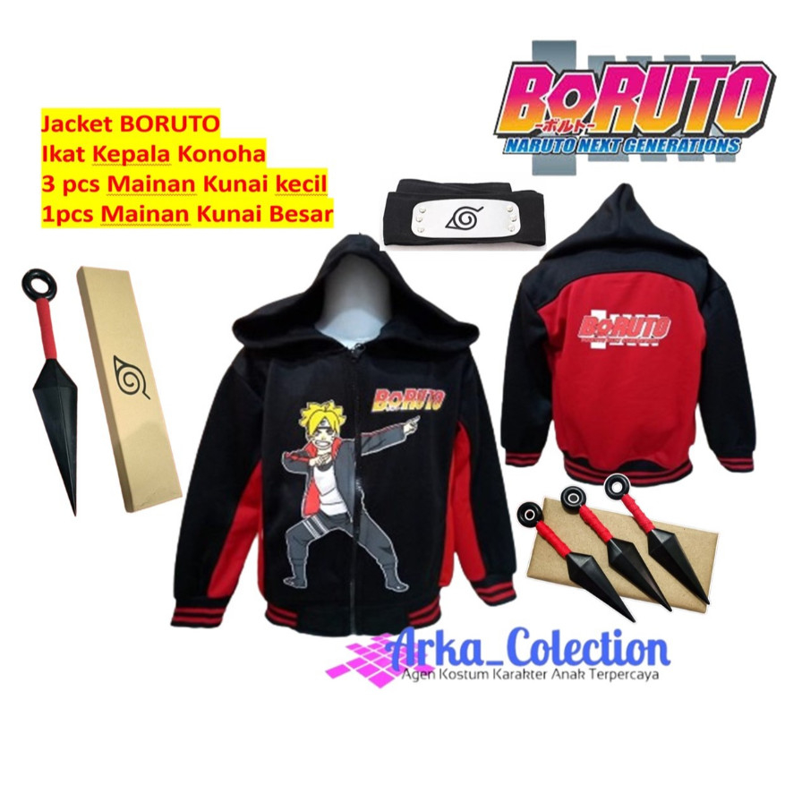 Kostum NARUTO JACKET BORUTO lengkap